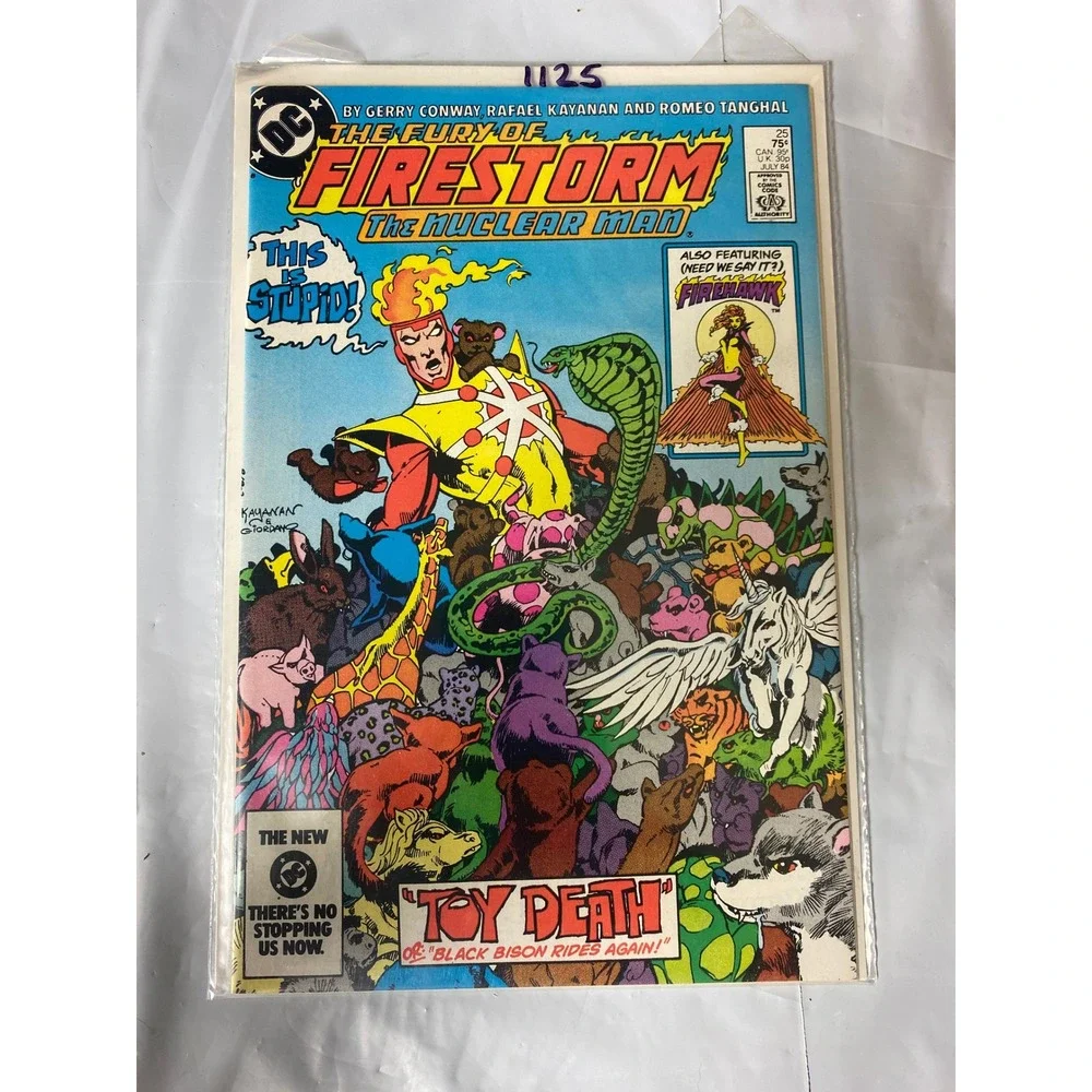 DC Comics The Fury of Firestorm The Nuclear Man‎ 25 July 1984 Toy Death Firehawk